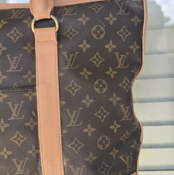 Authentic Louis Vuitton Vintage PM  Weekender Tote Sac Bag Brown Women 18x11 - Picture 4 of 16